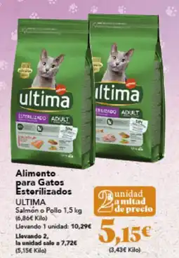 Gadis Alimento para Gatos Esterilizados ULTIMA oferta