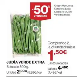El Corte Inglés JUDÍA VERDE EXTRA oferta