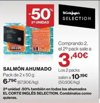 El Corte Inglés SALMÓN AHUMADO oferta