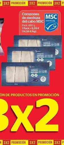 La Sirena Corazones de merluza del cabo msc oferta