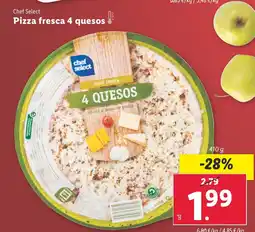 Lidl Chef Select Pizza fresca 4 quesos oferta