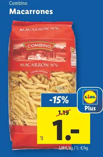 Lidl Combino Macarrones oferta