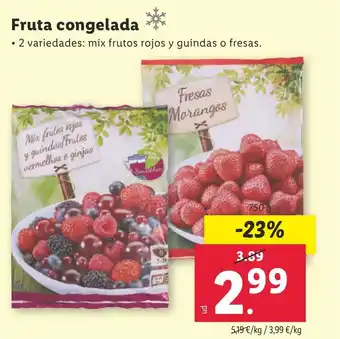 Lidl Fruta congelada oferta