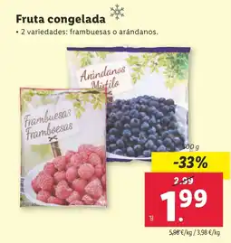 Lidl Fruta congelada oferta