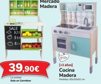 Carrefour Cocina madera oferta