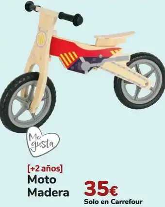 Carrefour Moto madera oferta