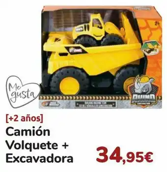 Carrefour Camión volquete + excavadora oferta