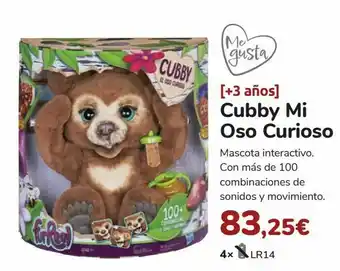 Carrefour Cubby mi oso curioso oferta