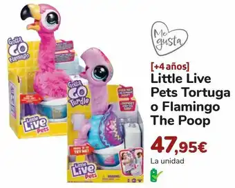 Carrefour Little live pets tortuga o flamingo the poop oferta