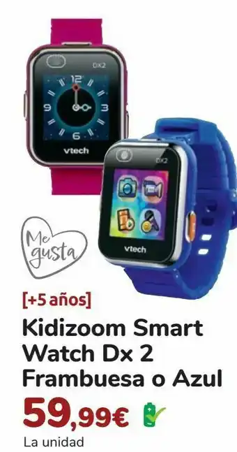 Carrefour Kidizoom smart watch dx 2 frambuesa o azul oferta