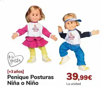 Carrefour Penique posturas niña o niño oferta