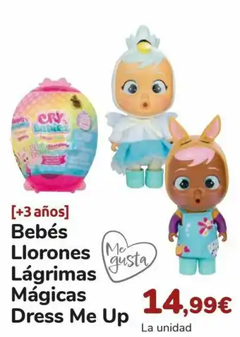 Carrefour Bebés llorones lágrimas mágicas dress me up oferta
