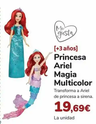 Carrefour Princesa ariel magia multicolor oferta