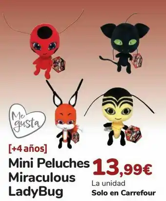 Carrefour Mini peluches miraculous ladybug oferta