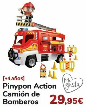 Carrefour Pinypon action camión de bomberos oferta