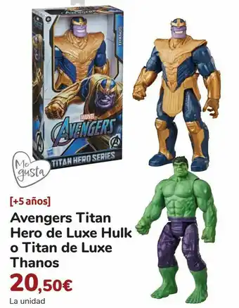 Carrefour Avengers titan hero de luxe hulk o titan de luxe thanos oferta