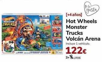 Carrefour Hot wheels monster trucks volcán arena oferta