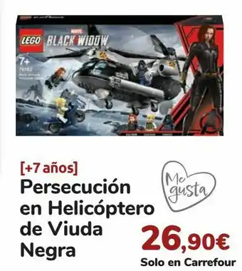 Carrefour Persecución en helicóptero de viuda negra oferta