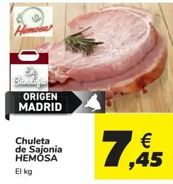 Carrefour Chuleta de sajonia hemosa oferta