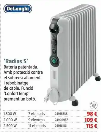 Radiador de aceite delonghi