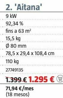 Roca Estufas oferta