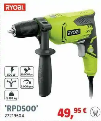Taladro percutor ryobi