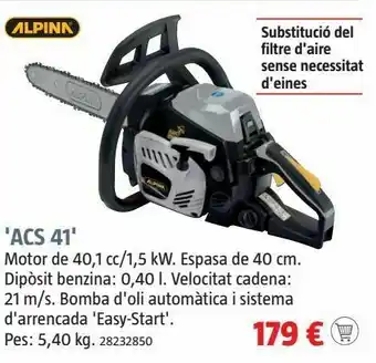 Motosierra alpina