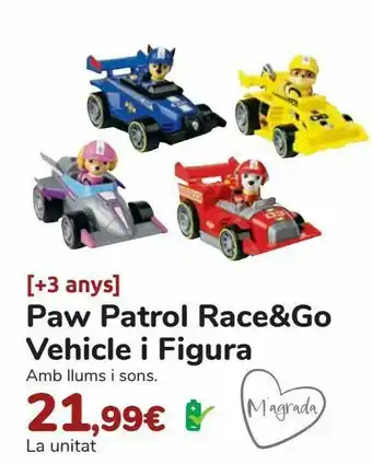 Disney Paw patrol race&go vehículo y figura oferta