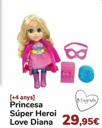 Princesa super héroe love diana