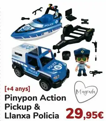 Disney Pinypon action pickup & lancha policía oferta