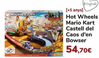 Disney Hot wheels mario kart castillo del caos de bowser oferta