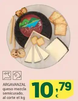 HiperDino Argavanzal - queso mezcla semicurado oferta