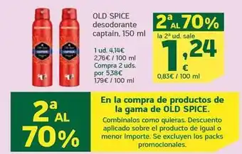 HiperDino Old spice - desodorante captain oferta