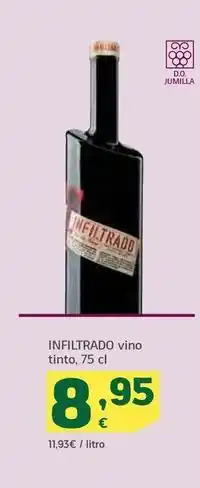 HiperDino Infiltrado - vino tinto oferta