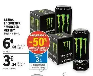 E.Leclerc Monster - bebida energética oferta