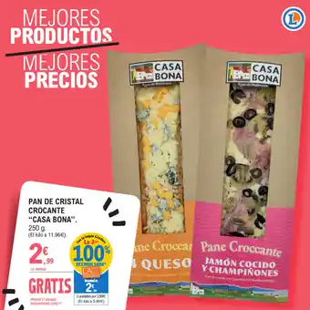 E.Leclerc Casa Bona Pan De Cristal Crocante 250g oferta