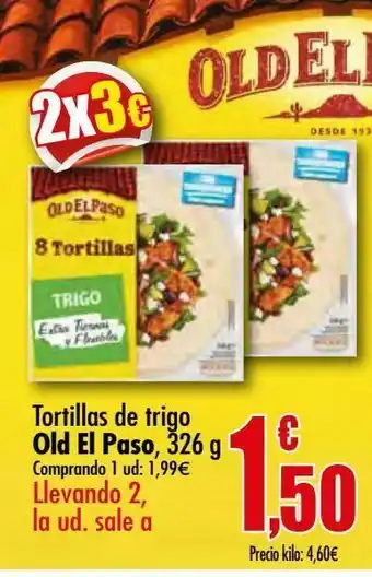 Unide Supermercados Tortillas de trigo old el paso, 326 g oferta