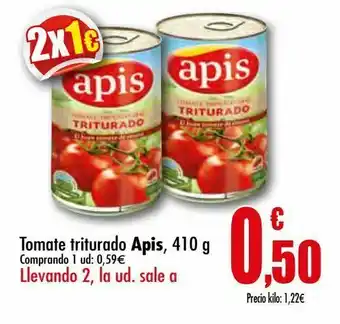 Unide Supermercados Tomate triturado apis, 410 g oferta