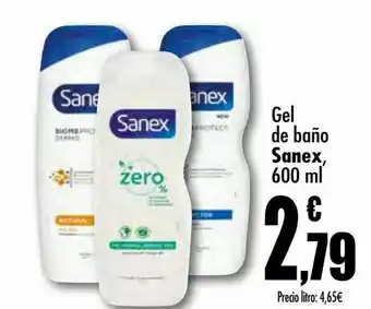 Unide Supermercados Gel de baño sanex, 600 ml oferta