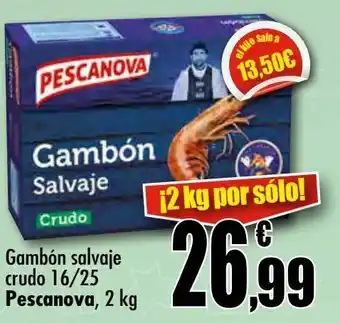 Unide Supermercados Gambón salvaje crudo 16/25 pescanova, 2 kg oferta