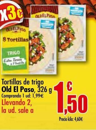 Unide Supermercados Tortillas de trigo old el paso, 326 g oferta