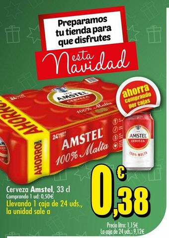Unide Supermercados Cerveza mahou 5 estrellas, 33 cl oferta