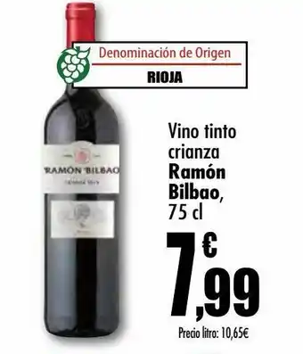 Unide Supermercados Vino tinto ramón bilbao, 75 cl oferta