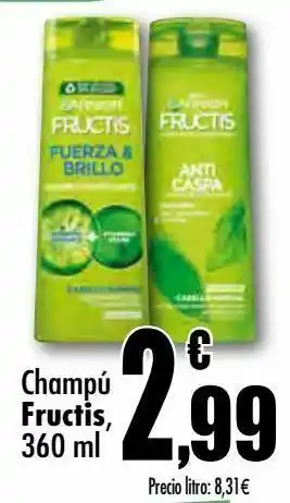 Unide Supermercados Champú fructis, 360 ml oferta