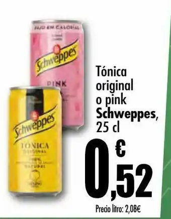 Unide Supermercados Tónica original o pink schweppes, 25 cl oferta