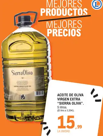 E.Leclerc Sierra Oliva Aceite de Oliva virgen extra 5 litros oferta
