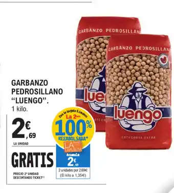 E.Leclerc Luengo Garbanzo Pedrosillano 1 kilo oferta