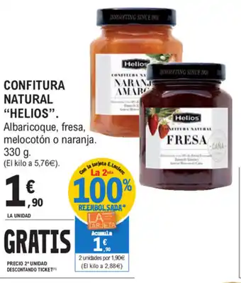 E.Leclerc Helios Confitura Natural 330g oferta
