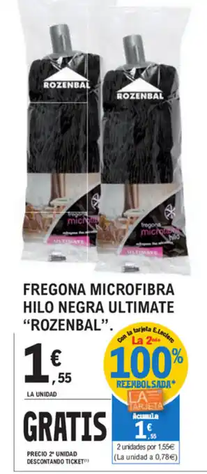 E.Leclerc Rozenbal Fregona microfibra Hilo Negra Ultimate oferta