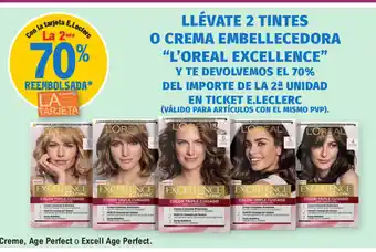 E.Leclerc L' Oreal Excellence Llèvate 2 Tintes O Crema Embellecedora oferta